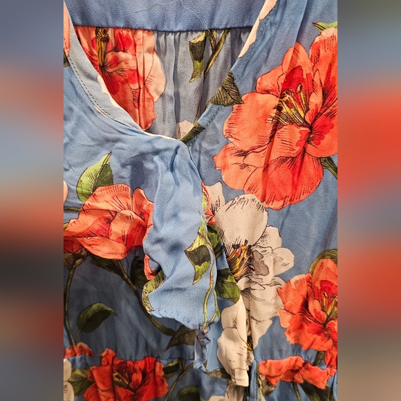 Parker Floral Blue Dress - Picture 5 of 8